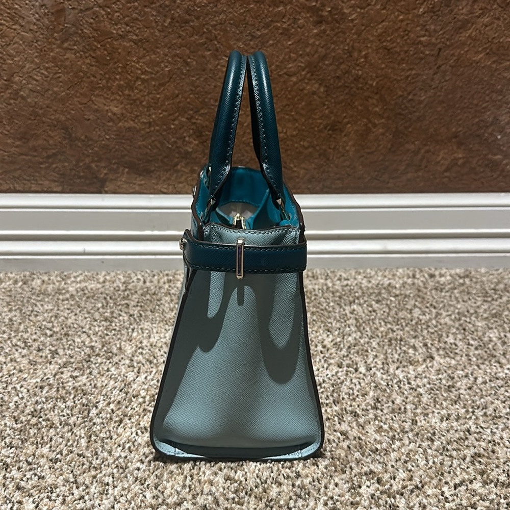 Staci Small Color Block Satchel With Matching Wal… - image 4